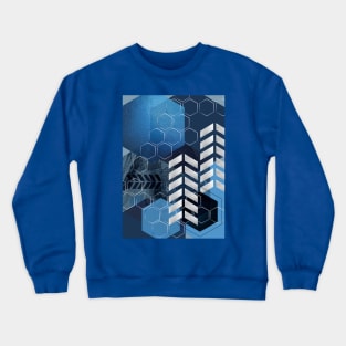 Blue GeoLuxe No. 2 Crewneck Sweatshirt